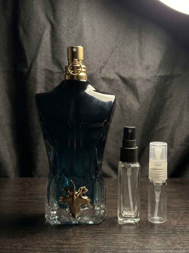 JPG Le Beau Le Parfum with Velmori decant vials